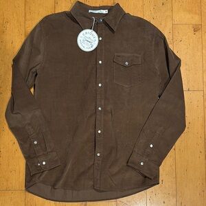 NWT Criquet Brown Corduroy Shirt